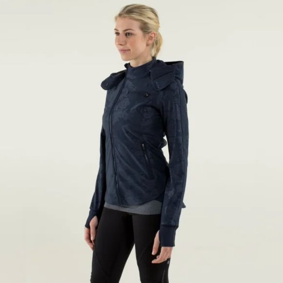 Lululemon Keep It Up Jacket Lacefolage Embossed Inkwell - Picture 1 of 13